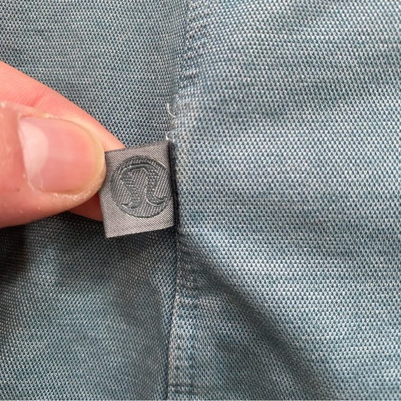 lululemon athletica One Thing At A Time Button Up Shirt Mens Large Sea Steel - Picture 9 of 9